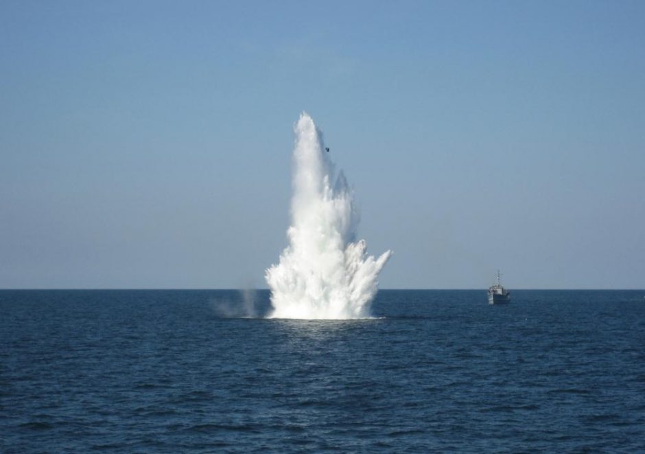 Lietuvos vandenyse - taptautinė išminavimo jūroje operacija