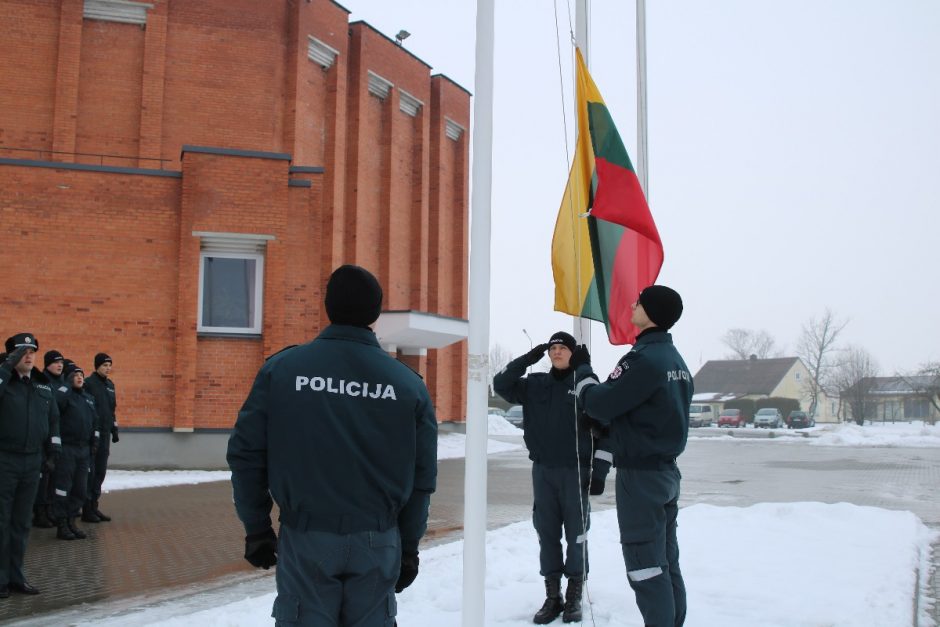 Policijos mokykloje – iškilmingas Nepriklausomybės atkūrimo minėjimas