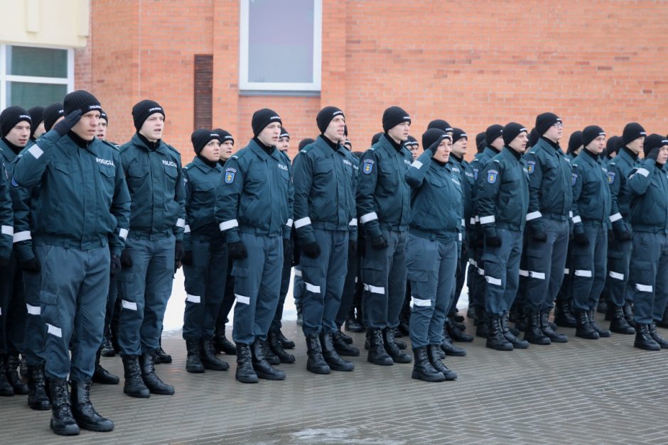 Policijos mokykloje – iškilmingas Nepriklausomybės atkūrimo minėjimas