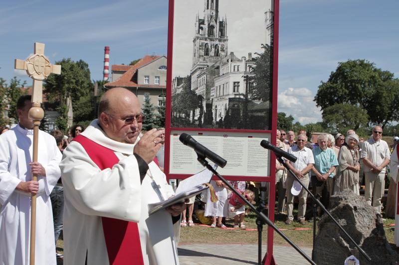 Klaipėdoje pašventintas šv. Jono bažnyčios kertinis akmuo