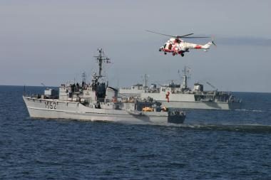 „Sudūvis“ dalyvauja karinėse pratybose Baltijos jūroje 