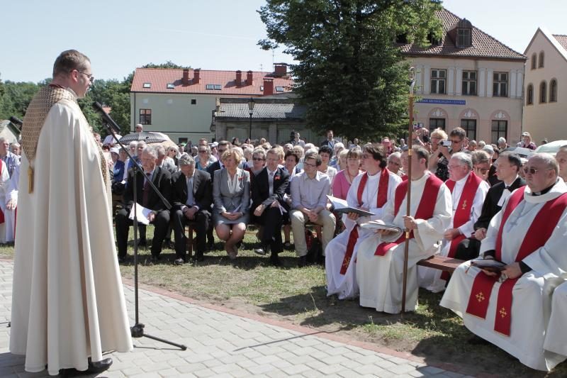 Klaipėdoje pašventintas šv. Jono bažnyčios kertinis akmuo