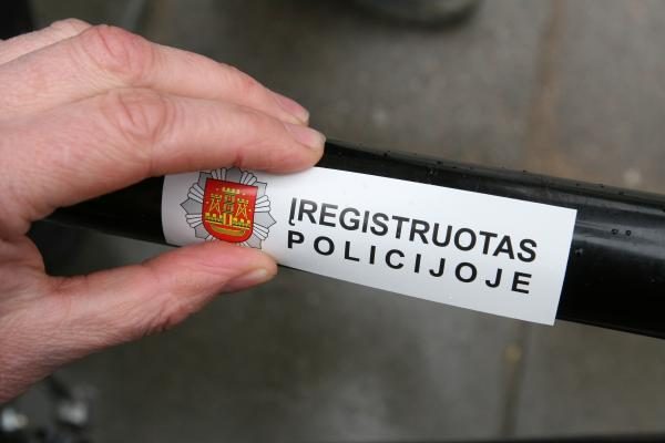 Lietus nesutrukdė dviračių registracijos