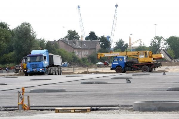 Klaipėdos meras arenos statybininkams davė pylos