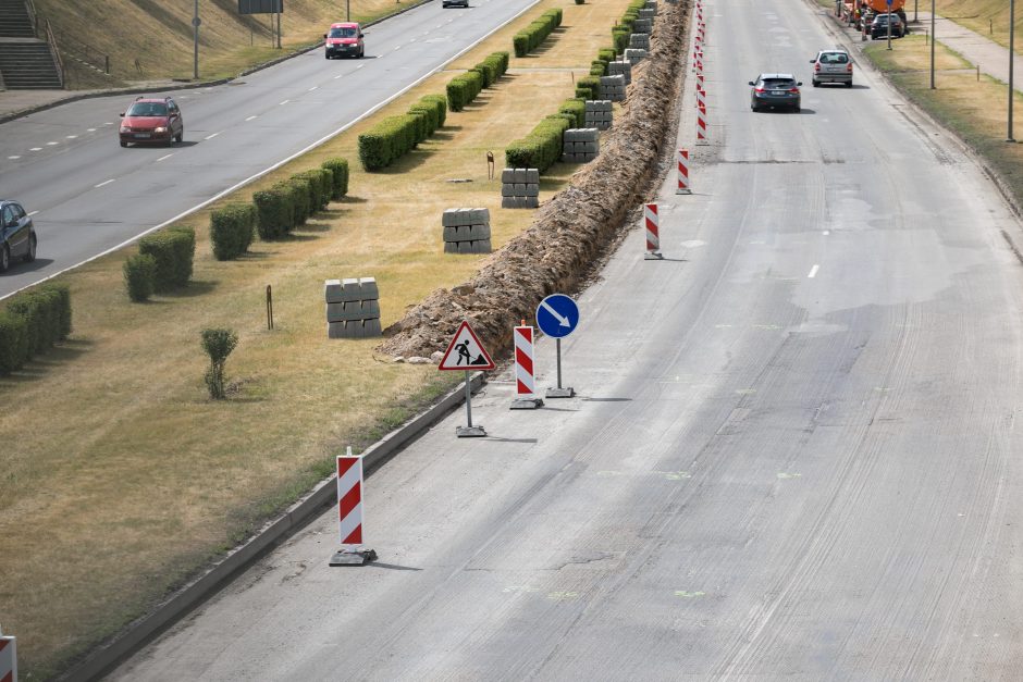 Atsinaujina viena ilgiausių ir judriausių sostinės gatvių