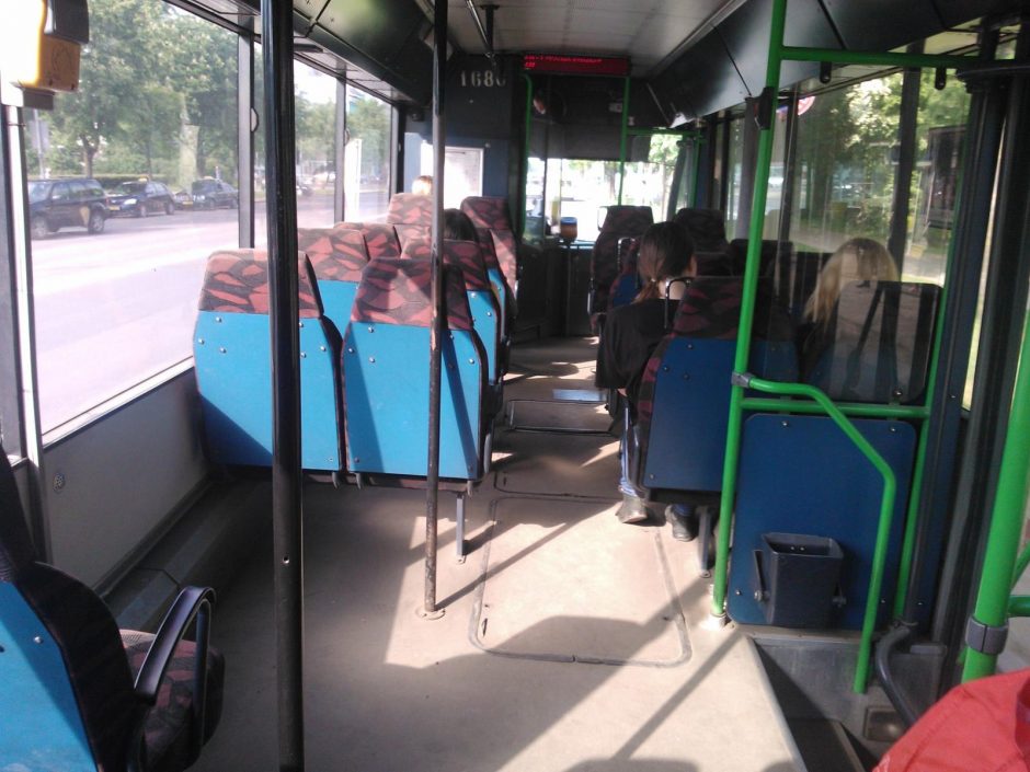 Neplautas autobusas pašiurpino kaunietę