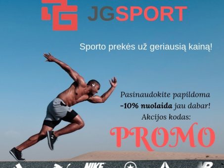 Skelbimas - JGsport.lt - sporto prekės už geriausią kainą!