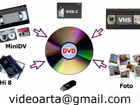 Skelbimas - Kokybiškas video kasečių perrašymas į DVD,USB,HDD