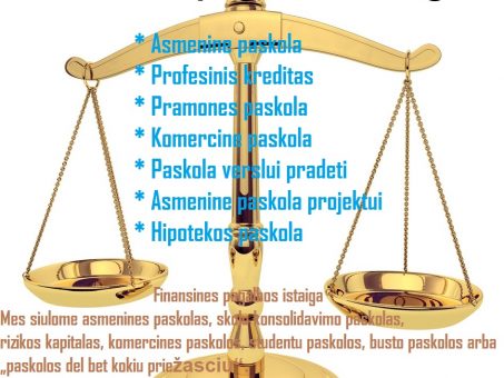 Skelbimas - Finansines pagalbos istaiga