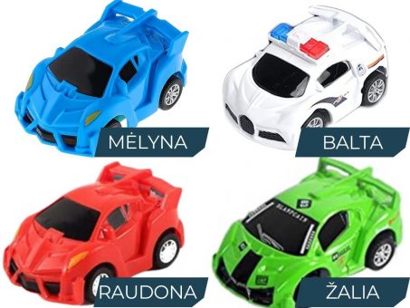 Skelbimas -  Laikrodis su įmontuotu nuimamu mini RC automobiliu