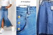 Skelbimas - Džinsiniai sijonai apkūnioms. Nuo 38 iki 48 dydžio