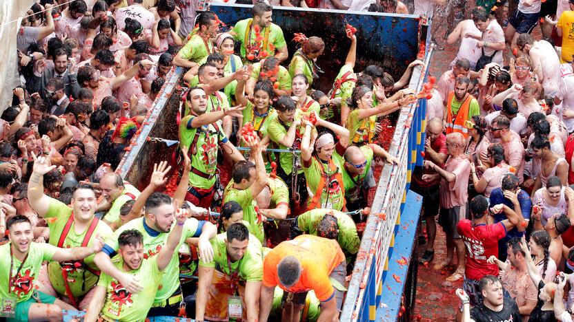 Festivalis „Tomatina“ Ispanijoje