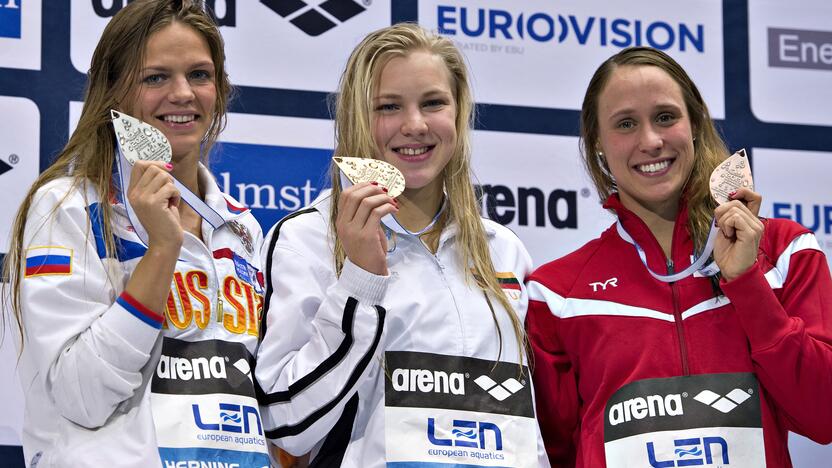 Julija Jefimova, Rūta Meilutytė ir Rikke Moller Pedersen