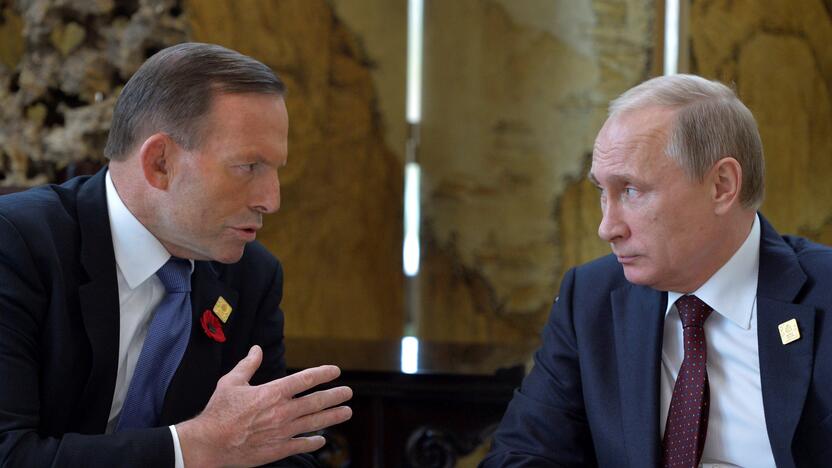 Tony Abbottas ir Vladimiras Putinas