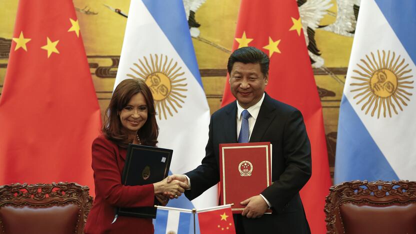 Cristina Fernandez ir Xi Jinpingas