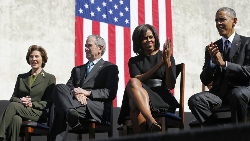 Laura Bush, George W. Bushas, Michelle Obama, Barackas Obama, 