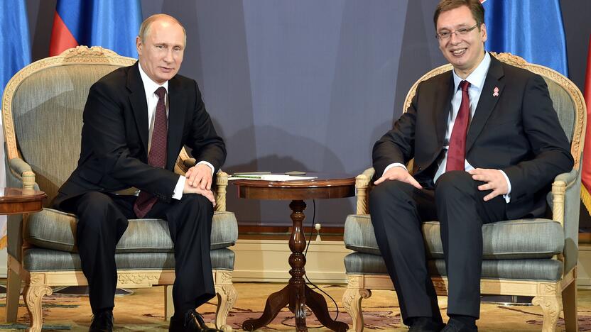 Vladimiras Putinas ir Aleksandras Vučičius