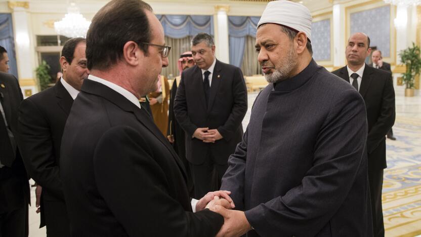 Francois Hollande ir Ahmedas al Tayebas