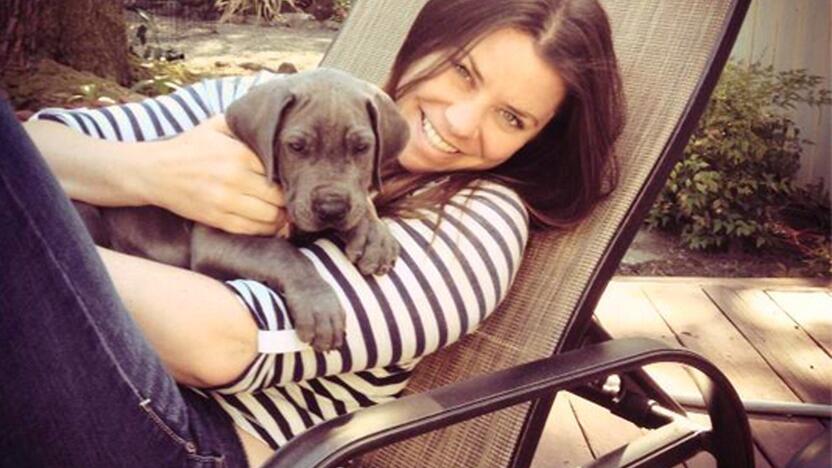 Brittany Maynard ir jos vokiečių dogas Charlie