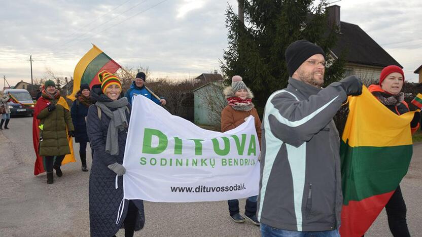 Sodų bendrija "Dituva" šventė vasario 16-ąją