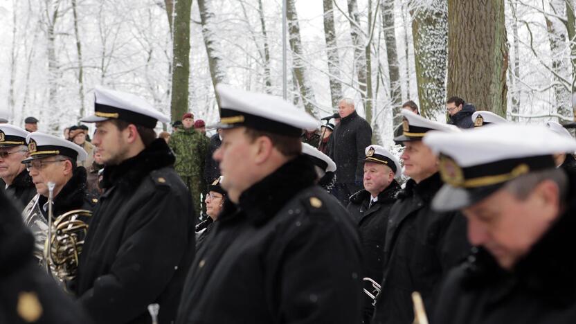 Žuvusiųjų pagerbimo ceremoniją prie paminklo 1923 m. sukilimo dalyviams