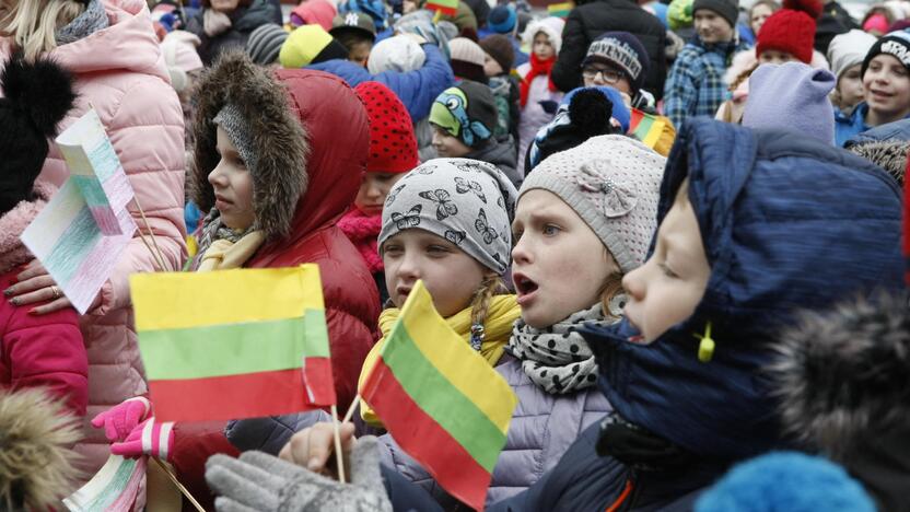 Mažieji patriotai jau atšventė Nepriklausomybės dieną