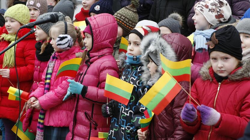 Mažieji patriotai jau atšventė Nepriklausomybės dieną