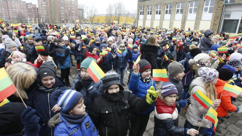 Mažieji patriotai jau atšventė Nepriklausomybės dieną