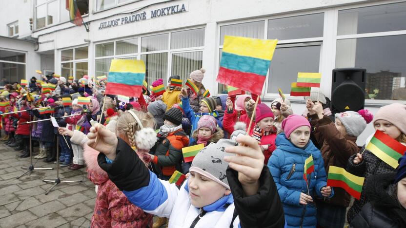 Mažieji patriotai jau atšventė Nepriklausomybės dieną