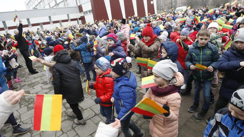 Mažieji patriotai jau atšventė Nepriklausomybės dieną