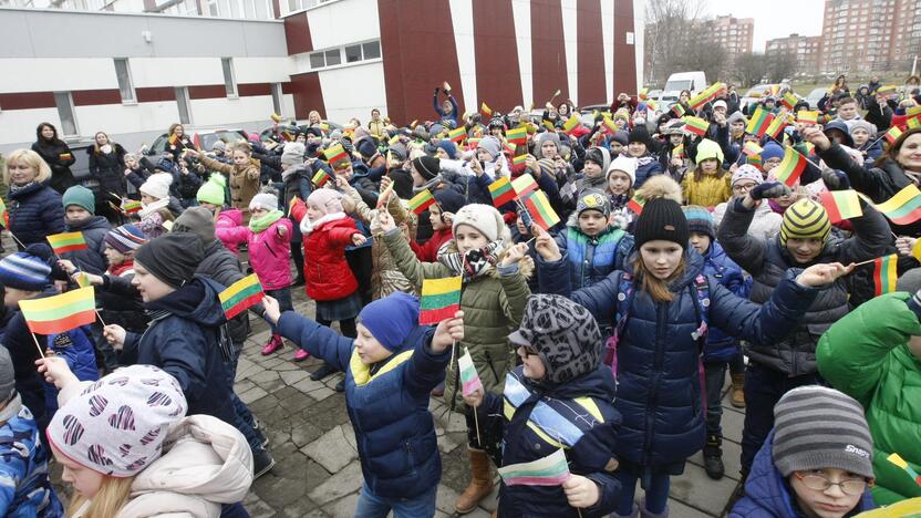 Mažieji patriotai jau atšventė Nepriklausomybės dieną