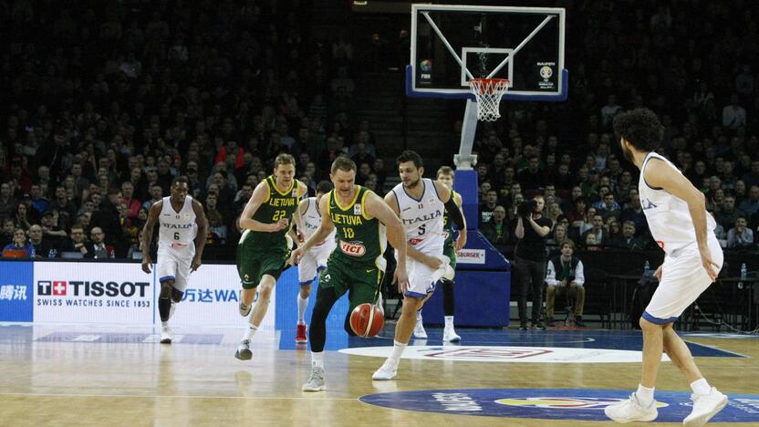 Lietuva – Italija. FIBA Pasaulio taurės atranka