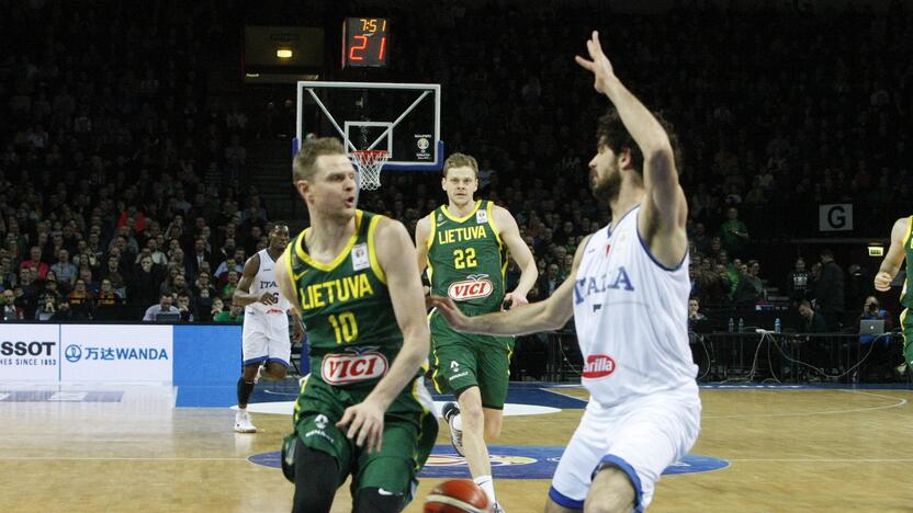 Lietuva – Italija. FIBA Pasaulio taurės atranka