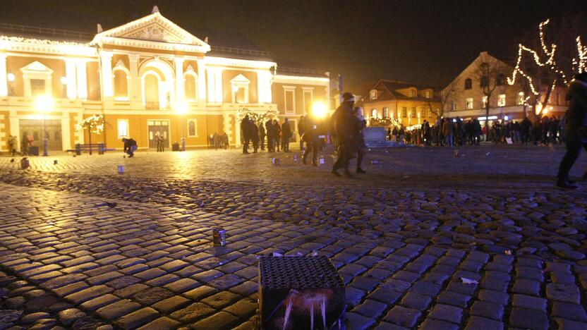 Klaipėdiečiai audringai pasitiko Ugninės Raudonosios Beždžionės metus