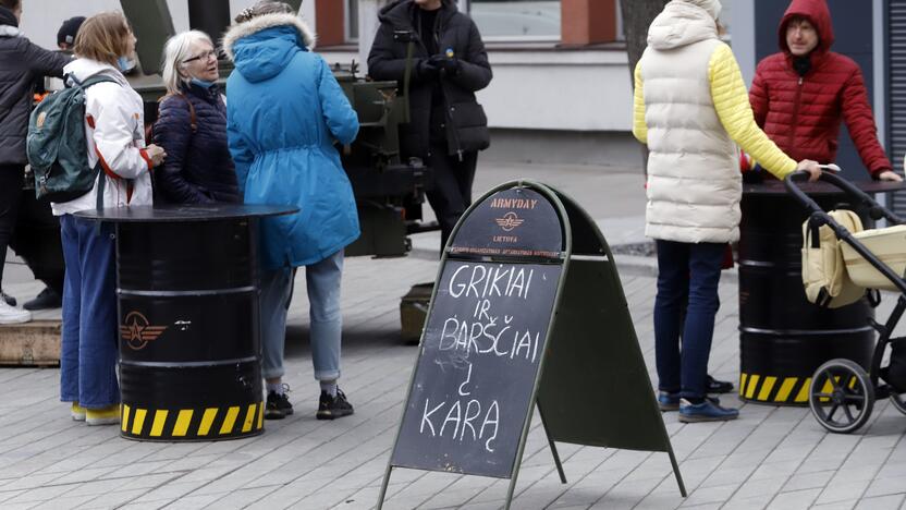 „Išleisk grikius į karą“ akcija Kaune