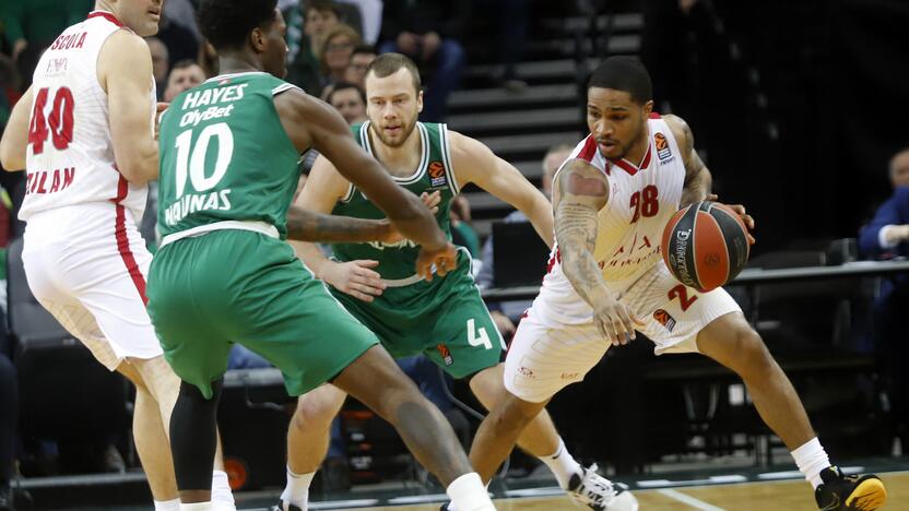 Eurolyga: „Žalgiris“ – „Olimpia“ 105:97