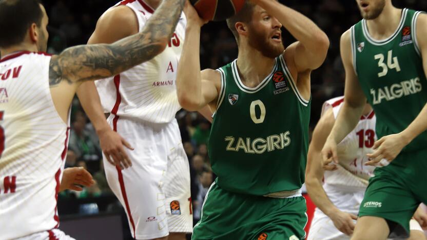 Eurolyga: „Žalgiris“ – „Olimpia“ 105:97