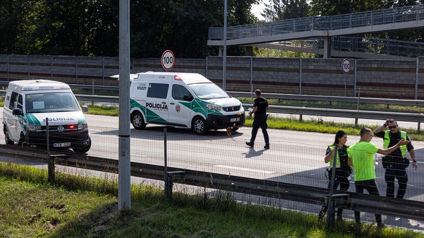 Žiauri avarija ties Vieviu: susidūrė du vilkikai, vienas jų užmušė kelininką