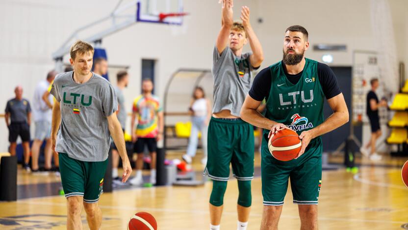 NBA: rinktinės kapitonas J. Valančiūnas (dešinėje) kol kas priverstas vengti kontaktinio krepšinio.