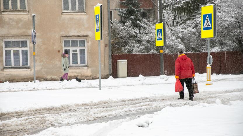 Po gausaus snygio Kaune – sudėtingos eismo sąlygos