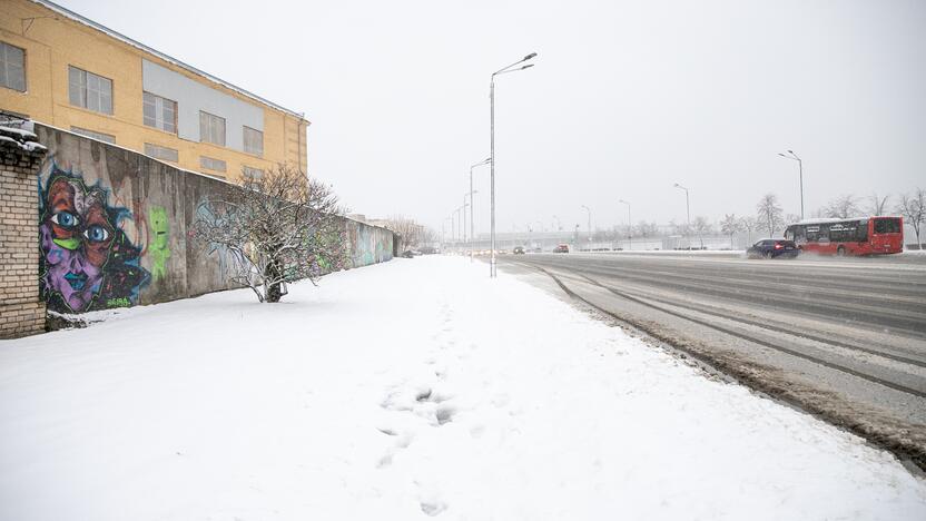 Po gausaus snygio Kaune – sudėtingos eismo sąlygos