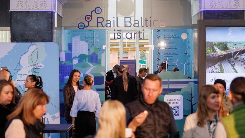 „Rail Baltica“ infocentro atidarymas Kauno geležinkelio stotyje.