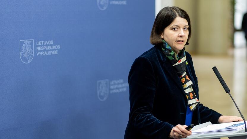 Finansų ministrė Gintarė Skaistė.