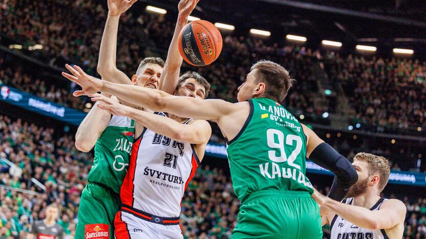 LKL rungtynės: Kauno „Žalgiris“ ir Vilniaus „Rytas“