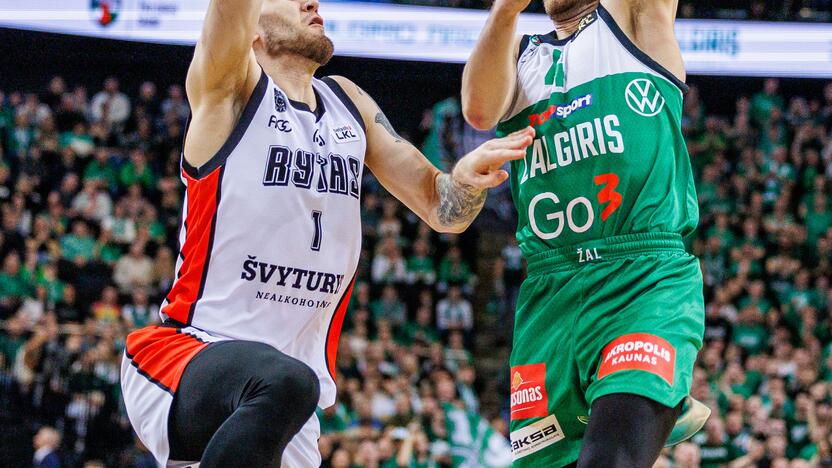 LKL rungtynės: Kauno „Žalgiris“ ir Vilniaus „Rytas“