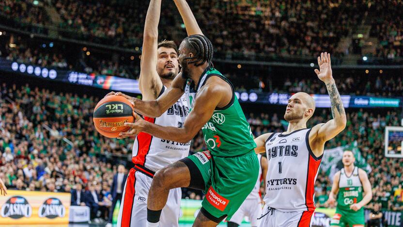 LKL rungtynės: Kauno „Žalgiris“ ir Vilniaus „Rytas“