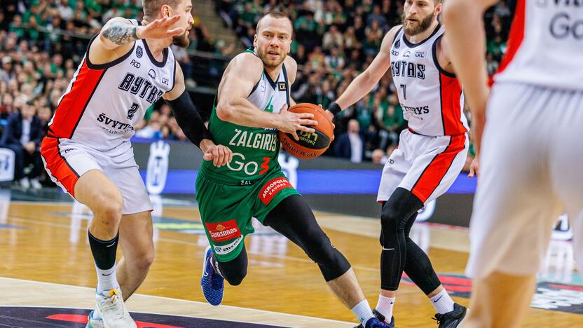 LKL rungtynės: Kauno „Žalgiris“ ir Vilniaus „Rytas“