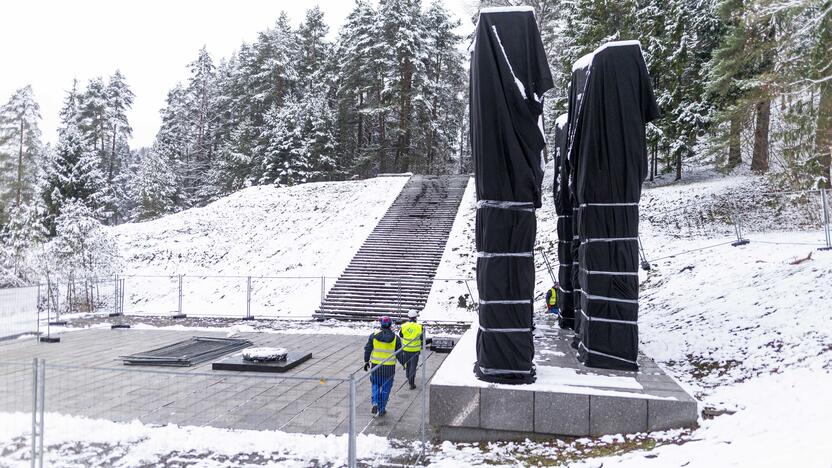  Vilniaus Antakalnio kapinėse prasidėjo stelų nukėlimo darbai