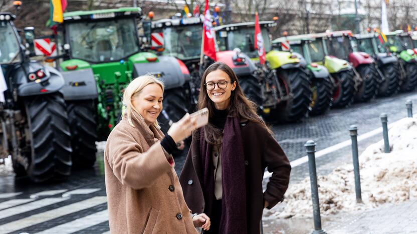 Protestuojantys ūkininkai Vilniuje