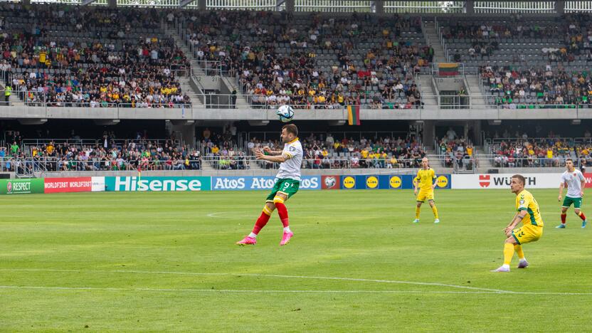 Europos futbolo čempionato atranka: Lietuva – Bulgarija 1:1